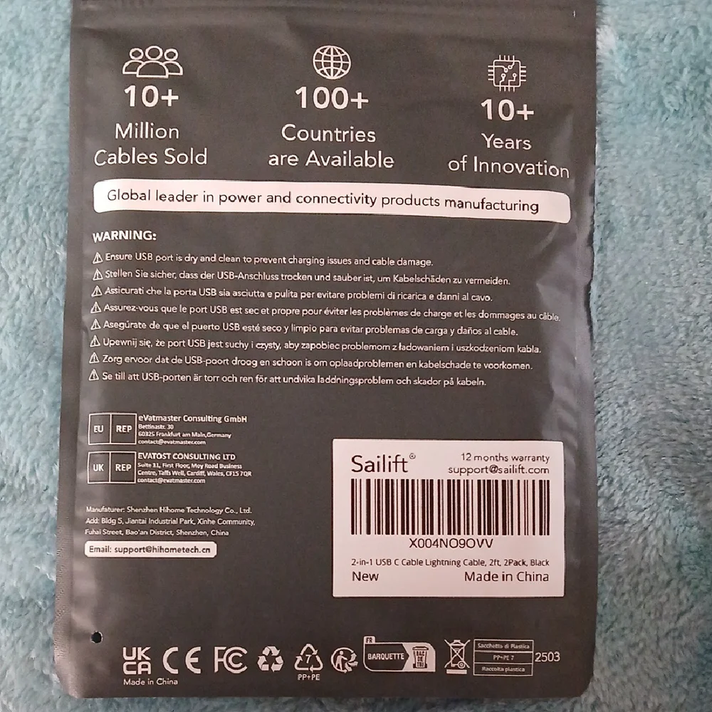 Fast Charging USB Cable - Black